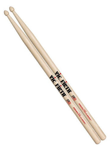 Vic Firth American Classic Drum Sticks - Wood Tip - 2B