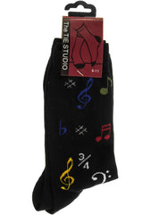Musical Notes Men's Socks by Tie Studio
