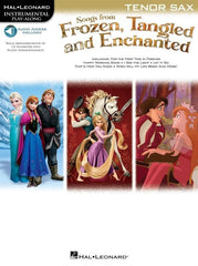 Hal Leonard Instrumental Play-Along: Songs from Frozen,Tangled + Enchanted- Tenor Sax (Online Audio)
