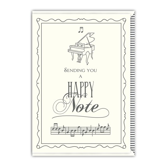 Sending You a Happy Note Greetings Card