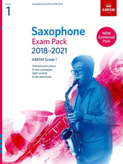 ABRSM Saxophone Exam Pack 2018-2021 - Grade 1 - Pieces, Scales + Sight-Reading (with Audio Download