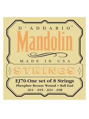 D'Addario Phosphor Bronze Mandolin Strings (Ball End) - Medium/Light - Set