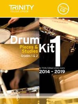 Trinity College London: Drum Kit Pieces + Studies 2014-2019 - Book 1 - Grades 1 + 2 (with CD)