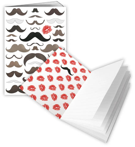 Moustache A6 Softback Notebook (Lined Paper)