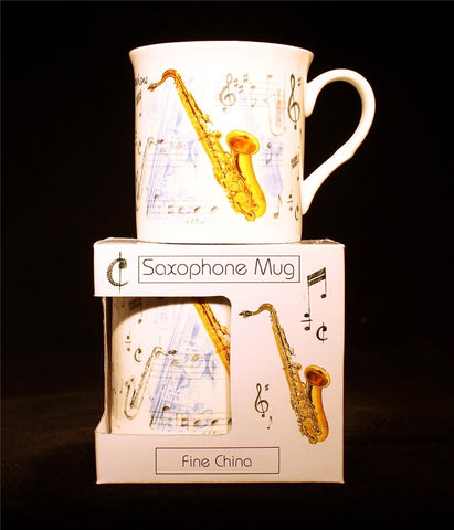 Fine China Mug - Saxophone Design