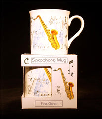 Fine China Mug - Saxophone Design