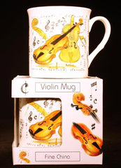 Fine China Mug - Violin Design