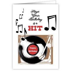 Hit Record Happy Birthday Greetings Card