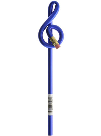 Bentcil: Treble Clef Pencil (Blue)