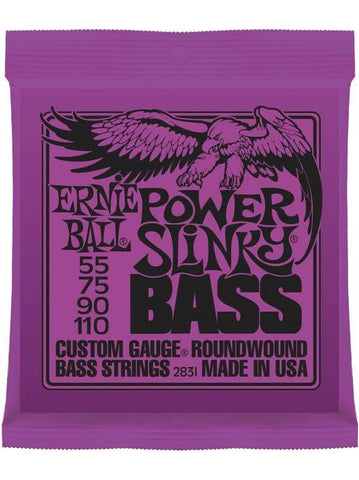 Ernie Ball Power Slinky Electric Bass Guitar Strings (55-110) - Set