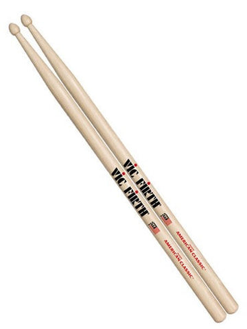 Vic Firth American Classic Drum Sticks - Wood Tip - 5B