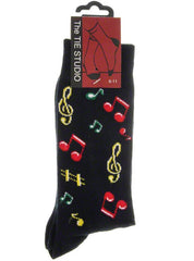 Music Notes Men's Socks by Tie Studio