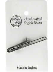 Pewter Pin Badge - Trombone