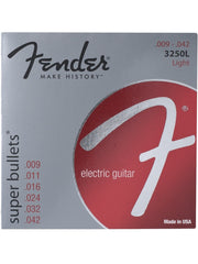 Fender 3250L Super Bullets Nickel-Plated Steel Electric Guitar Strings - Light (9-42) - Set