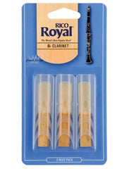 Rico Royal Bb Clarinet Reeds - Size 3 (3 Pack)