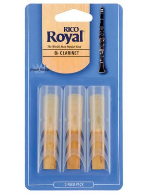 Rico Royal Bb Clarinet Reeds - Size 2 (3 Pack)