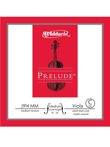 D'Addario Prelude Viola String - Medium - C (4th)