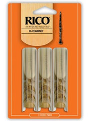 Rico Bb Clarinet Reeds - Size 2 (3 Pack)