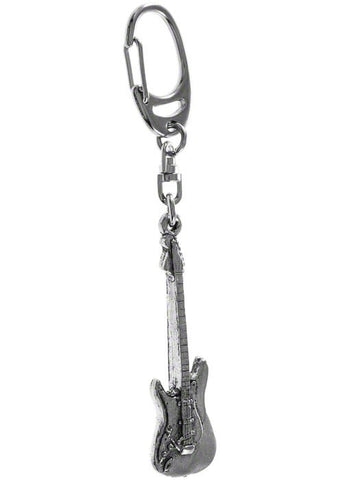 Pewter Keyring - Stratocaster Guitar