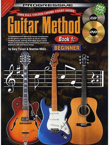 Progressive Guitar Method - Book 1: Beginner (with CD + DVD)