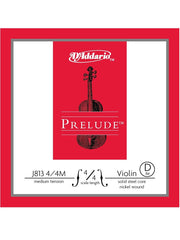 D'Addario Prelude Violin String - Medium - 4/4 - D (3rd)