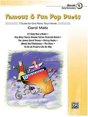 Famous + Fun Pop Duets - Book 1