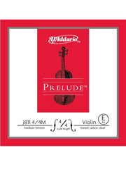 D'Addario Prelude Violin String - Medium - 4/4 - E (1st)