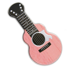 Acoustic Guitar Tin of Mints in Pink