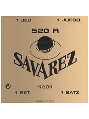 Savarez 520R Traditional Classical Guitar Strings - Red (High Tension) - Set