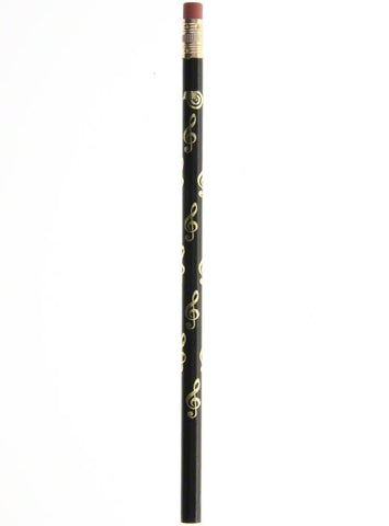 Pencil - Treble Clef (Black/Gold)