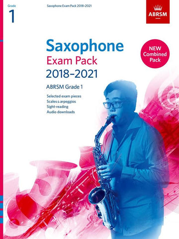 ABRSM Saxophone Exam Pack 2018-2021 - Grade 1 - Pieces, Scales + Sight-Reading (with Audio Download