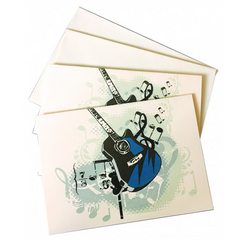 Acoustic Guitar Notelets with Envelopes (10 Pack)
