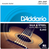 D'Addario Silk + Steel Folk Guitar Strings (11-47) - Set