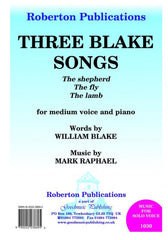 Three Blake Songs for Voice