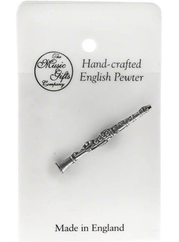 Pewter Pin Badge - Clarinet