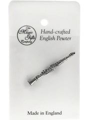 Pewter Pin Badge - Clarinet