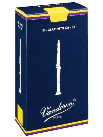 Vandoren Bb Clarinet Reeds - Size 3 (Box of 10)