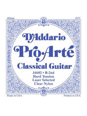 D'Addario Pro Arte Classical Guitar String - Nylon - Hard Tension - B (2nd)