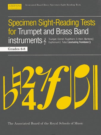 ABRSM Specimen Sight-Reading Tests for Trumpet (+ Brass Band Instruments) - Grades 6-8