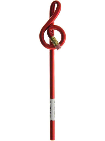 Bentcil: Treble Clef Pencil (Red)