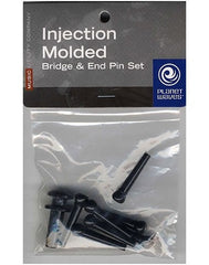 Planet Waves Bridge Pins (x7) + End Pin - Black with Ivory Dot