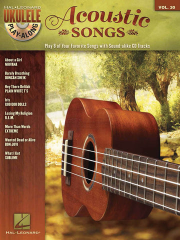 Ukulele Play-Along Volume 30: Acoustic Songs (with CD)